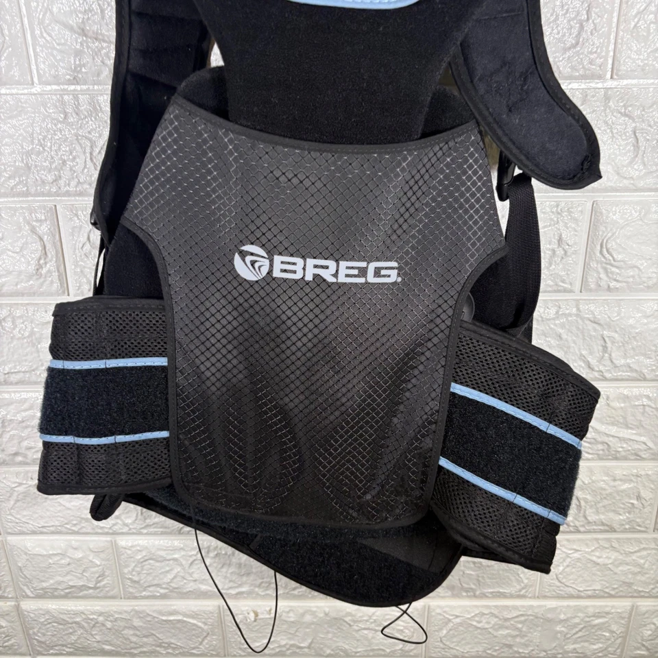 Soporte Lumbar Breg Correas Ajustables Negro Atlético Médico Foto 2 de 4