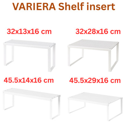 VARIERA Küchenregal Einsatz Schrank Organizer Stapelbar Aufbewahrungsregal