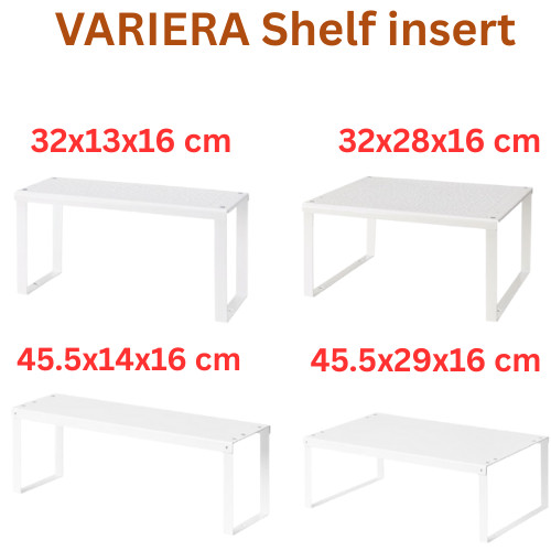 VARIERA Estante de Cocina Inserto Gabinete Organizador Estante de Almacenamiento Apilable