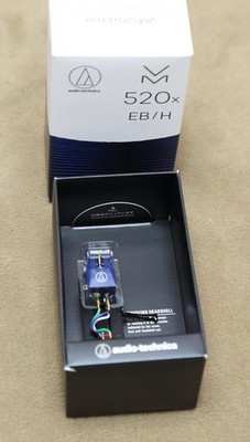 Audio-Technica AT-VM520xEB/H MM Tonabnehmer elliptisch auf Headshell