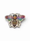Custom Colorized 5 Gram Silver .999 Trader Bea Bee Pour Bar Round Enamel