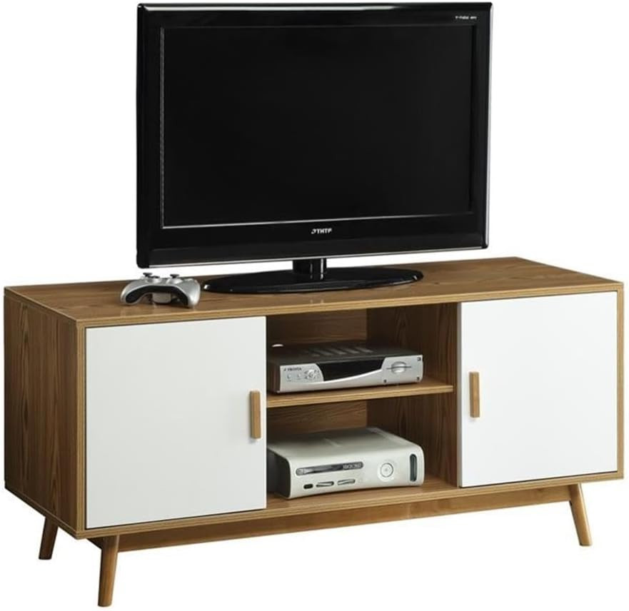 In Woodgrain & White For Chic Living Rooms