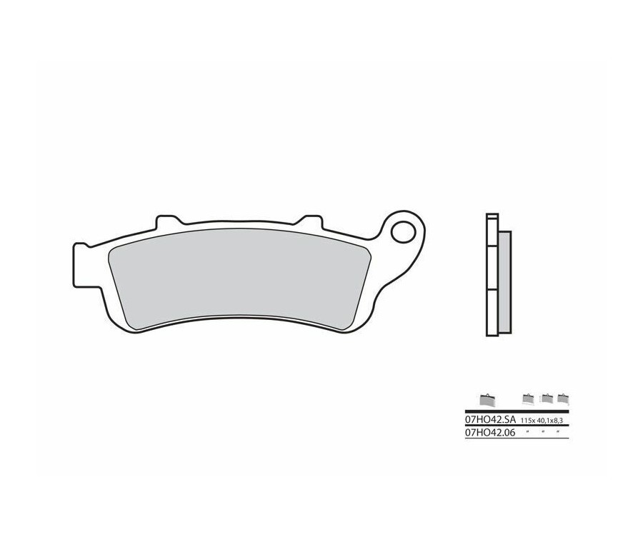 Plaquettes Brembo route carbone céramique 07HO4206 pour remplacer vos freins usés