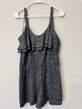 Juicy Couture Women s Heathered Gray Romper Size Medium