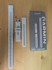 Garmin quickfit 20 watch band, Fog Gray silicone, new unused in original box