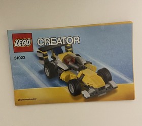 LEGO CREATOR: Yellow Racers (31023) 95% Complete (No Box)