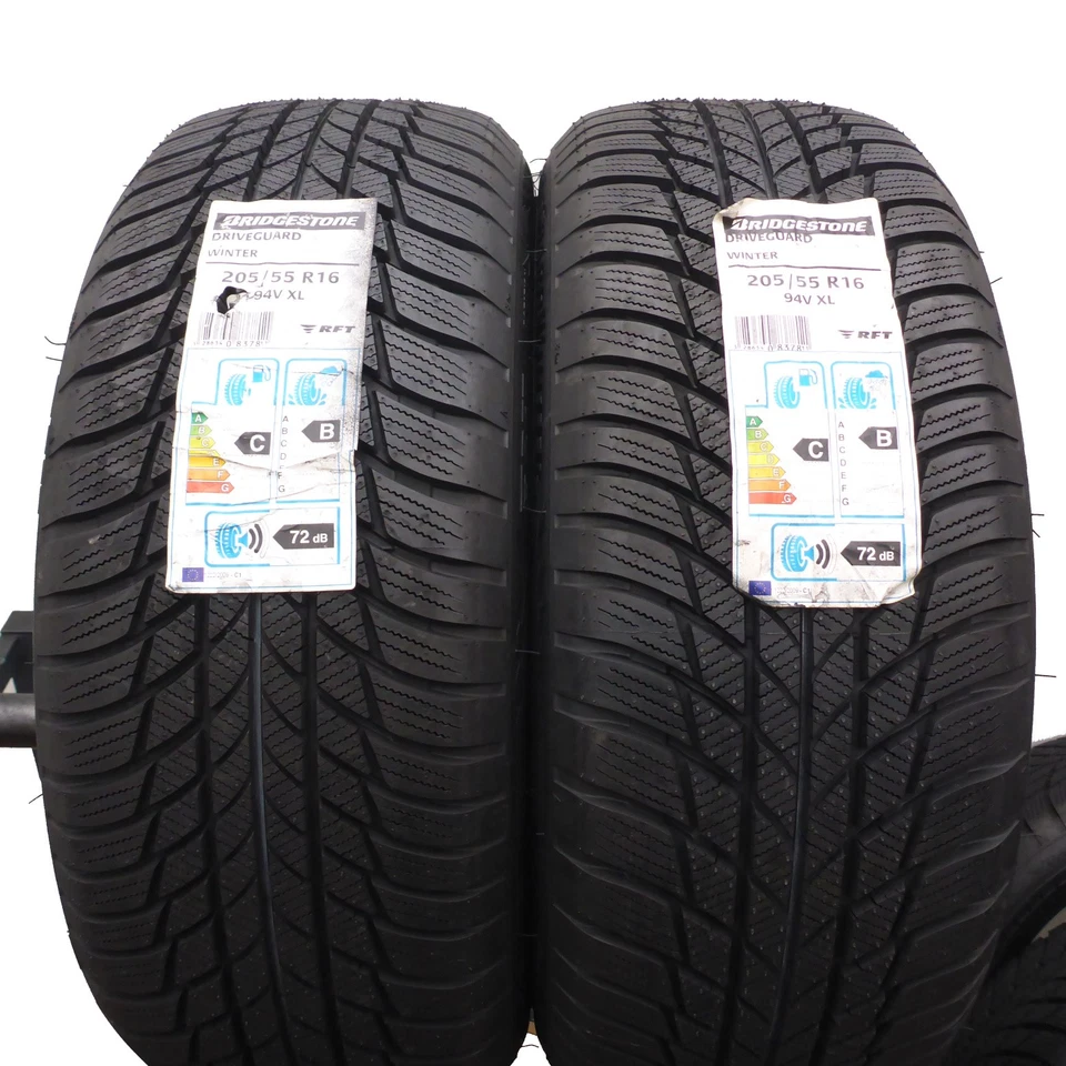 205 55 16 4x BRIDGESTONE 205/55 R16 94V XL RunFlat Winterreifen 2016 UNGEBRAUCHT - Bild 4 von 4