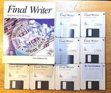 Final Writer Word Processor for Amiga, Book 8 Disk untested vintage software