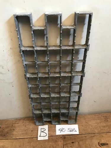 Large cast aluminum metal display shelf miniatures industrial salvage unique (B)