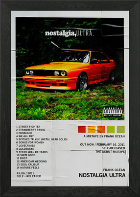 Frank Ocean Nostalgie Ultra Album C gerahmtes Wandbild Poster Leinwanddruck Bild