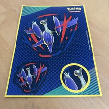 Pokemon Exclusive Sticker sheet with 3 stickers on it - 5x7