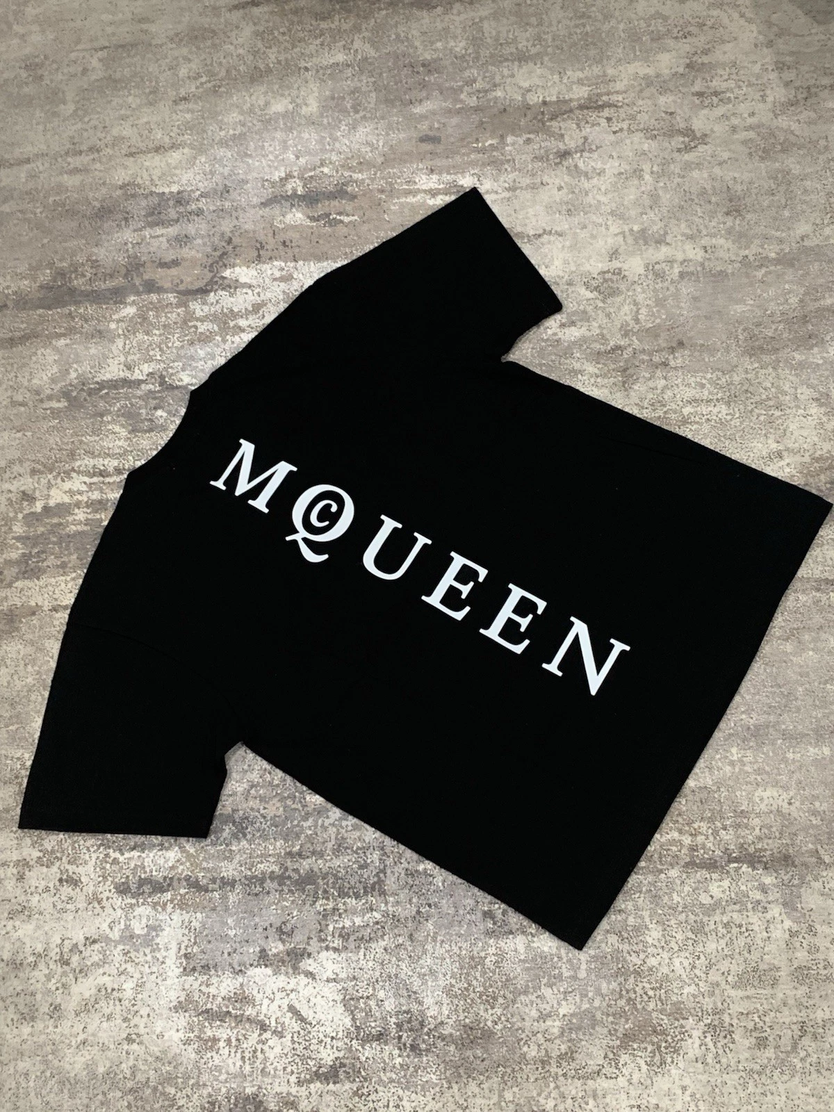 Alexander McQueen XXL Black Graphic Logo Men's Crew Neck Short Sleeve T-Shirt