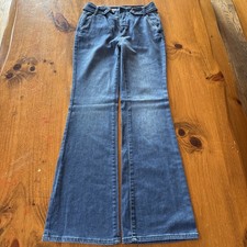 Pilcro The Kit High-Rise Wide-Leg Utility Trouser Jeans Blue 29 Anthropologie