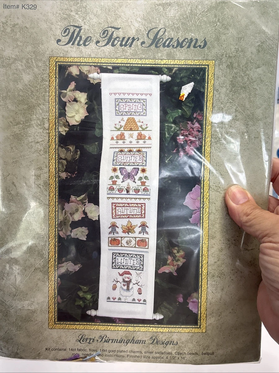 Lorri Birmingham Designs THE FOUR SEASONS Cross Stitch Kit & Welcome Kit P126