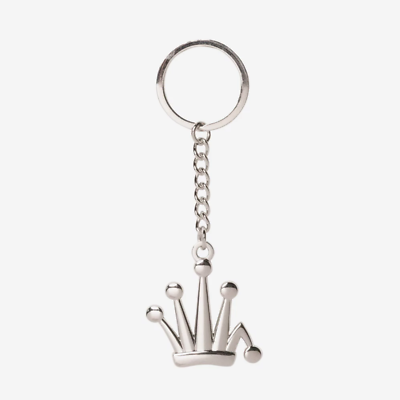 Stussy Metal Bent Crown Keychain Silver | eBay