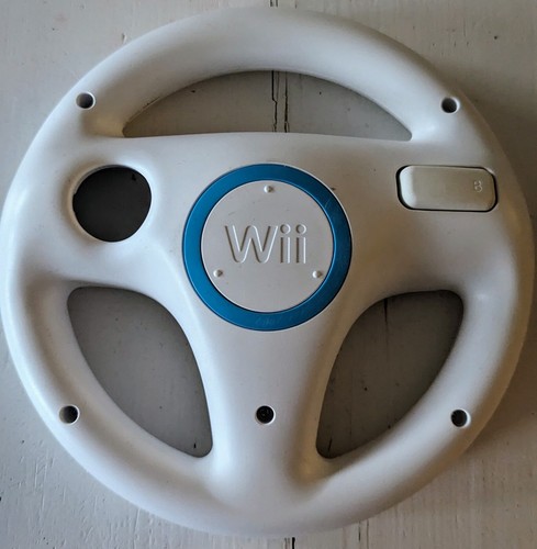 Wii Wheel (weiß) ORIGINAL Nintendo Wii Lenkrad Controller Zubehör