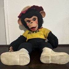 Vintage 1984 Zip The Monkey Zippy Plush Doll Fun Farm By Dakin 15