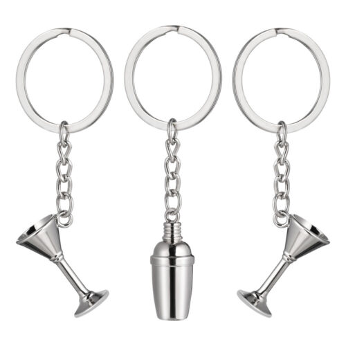 3 PCS Shaker Keychain Key Holder Metal Child Backpack - Picture 1 of 11