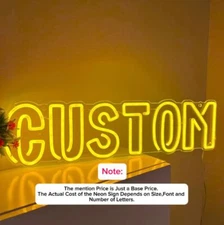 Free Design Custom Neon Sign Light Lamp Personalized Custom Made Customize Decor