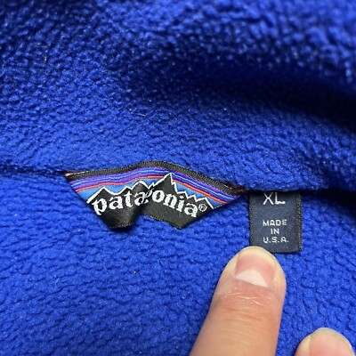 Vintage 80s Patagonia Fleece Pile 3/4 Pullover Sweater Jacket Made
