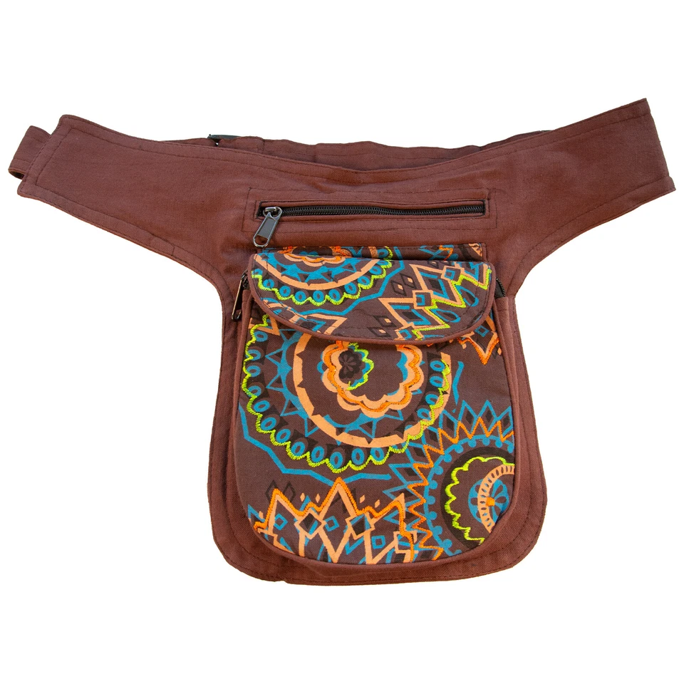 Bauchtasche Mandala-Print Gürteltasche Festivaltasche Sidebag Hippie Goa Hipbag - Bild 1 von 1