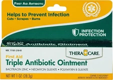 Thera Care Triple Antibiotic Ointment 1.0 oz - First Aid Wound Care