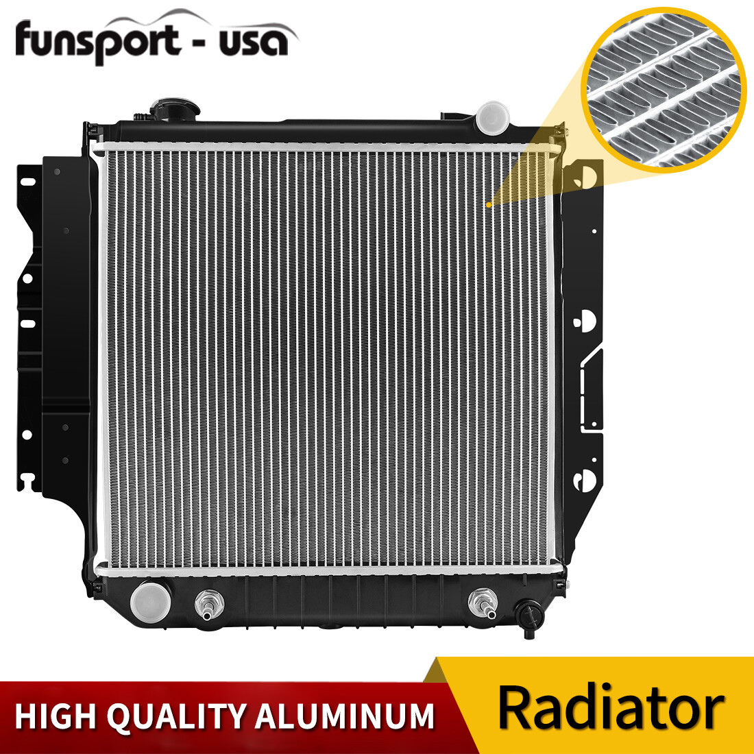 Radiator for Jeep 87-06 Wrangler Base Islander Renegade 2.5 4.0 4.2 L6 DPI 1682