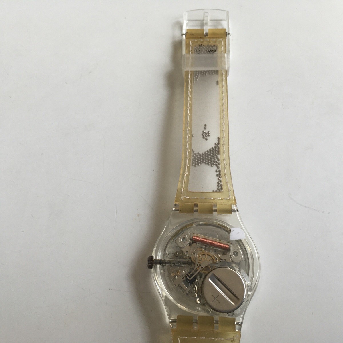 Vtg 1995 SWATCH WATCH SPINNING BALLS GK197 WITH CASE LIMITED 