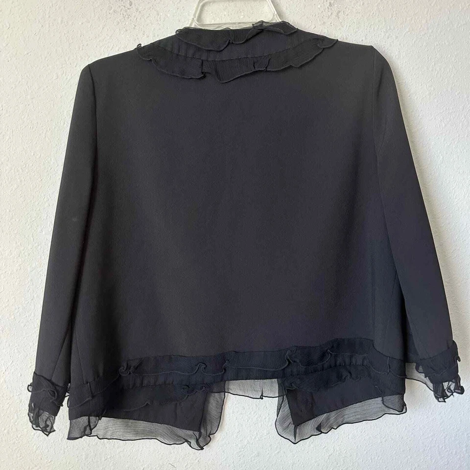 Etcetera Black Cropped Light Weight Blazer Sz 6 B-LB - Image 3 of 3