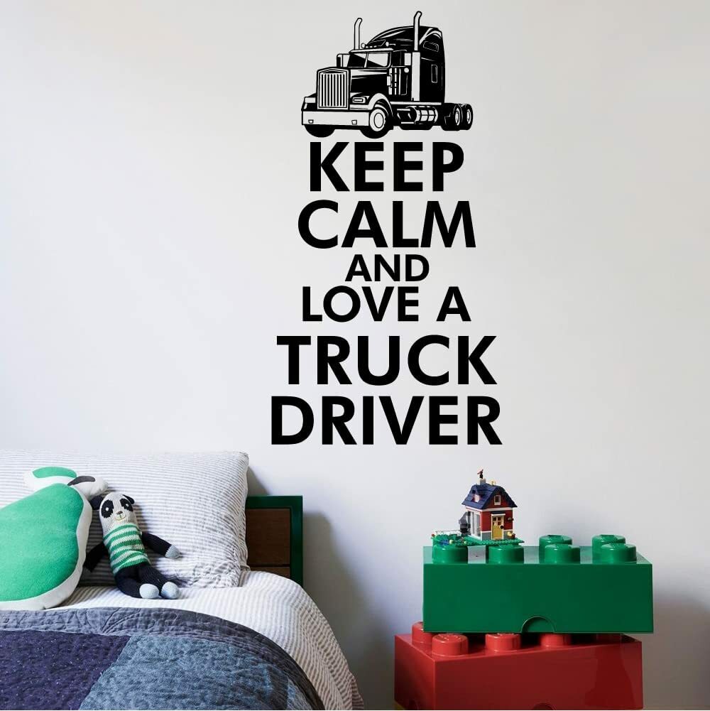 Keep Calm Truck Trucks Quotes Wall Sticker Home Room Vinyl Art Decal Decors