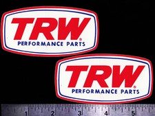 Trw Performance Parts - Set Of 2 Orig. Vintage 60s 70s Racing Decalsstickers