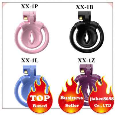 Upgraded Chastity Devices Male Small Sissy Cage with 5 Sizes Ring Chastity Lock