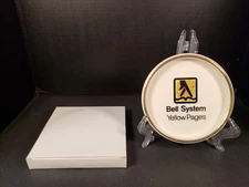 Bell System Yellow Pages Telephone Dish Trinket Let Your Fingers Do the Walking 