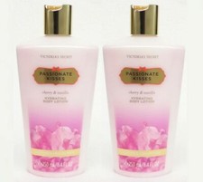 2 Victoria's Secret PASSIONATE KISSES Cherry Vanilla Body Lotion