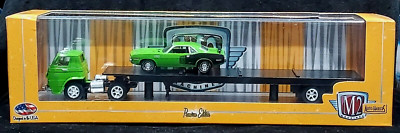 M2 Machines 69 1969 Dodge L600 COE 71 1971 Plymouth Cuda 383 Car Auto-Haulers