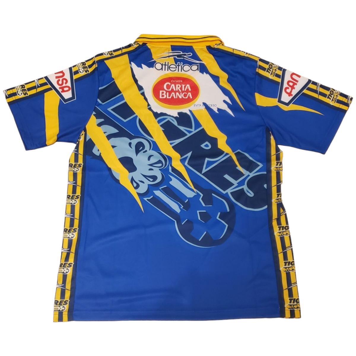 ティグレス 97-98 atletica リーガMX ユニフォーム TIGRES UANL AWAY 97/98 - Jersey Retro Blue - Atletica - 2XL