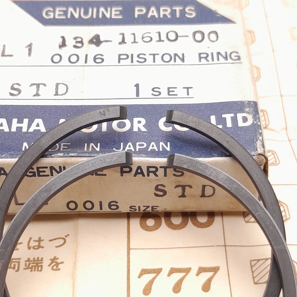 Yamaha YL1 100L1 Piston Ring OS STD NOS JAPAN #17 - Image 4 of 4