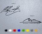 STICKER PEGATINA DECAL VINYL Michael Schumacher Signature