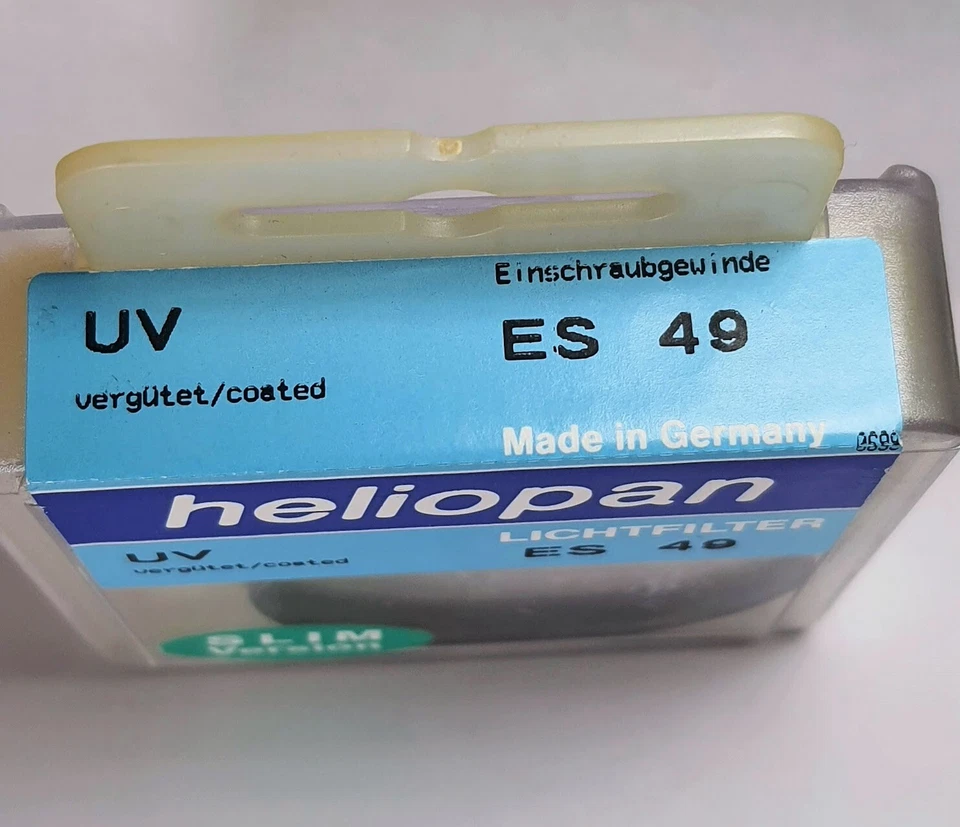 Heliopan 49mm UV Glass Lens Protector Safety Filter ES-49 49 mm Germany Slim Ver - Image 4 of 4