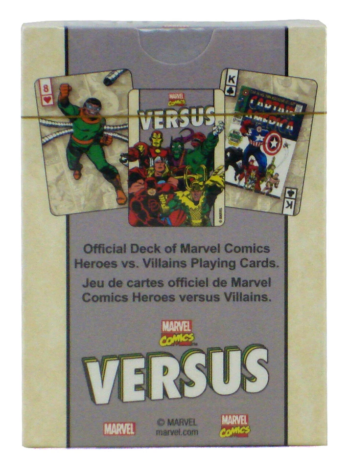 Mazo de cartas Marvel Versus 52 cartas oficial póker edad de plata nuevo Foto 2 de 3