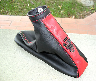 Cuffia In Vera Pelle Per Leva Cambio E Freno Alfa Romeo 147 - Cuciture Nere, Fatto A Mano In Italia - Foto 6