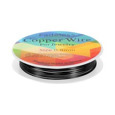 Jewelry Wire 8ft 20 Gauge Brass Craft Jewelry Wrapping Wire Black