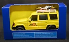 Vintage SSECA Toy 1:35 Korando Family 4WD Yellow SUV Diecast Model Roof Rack NIB