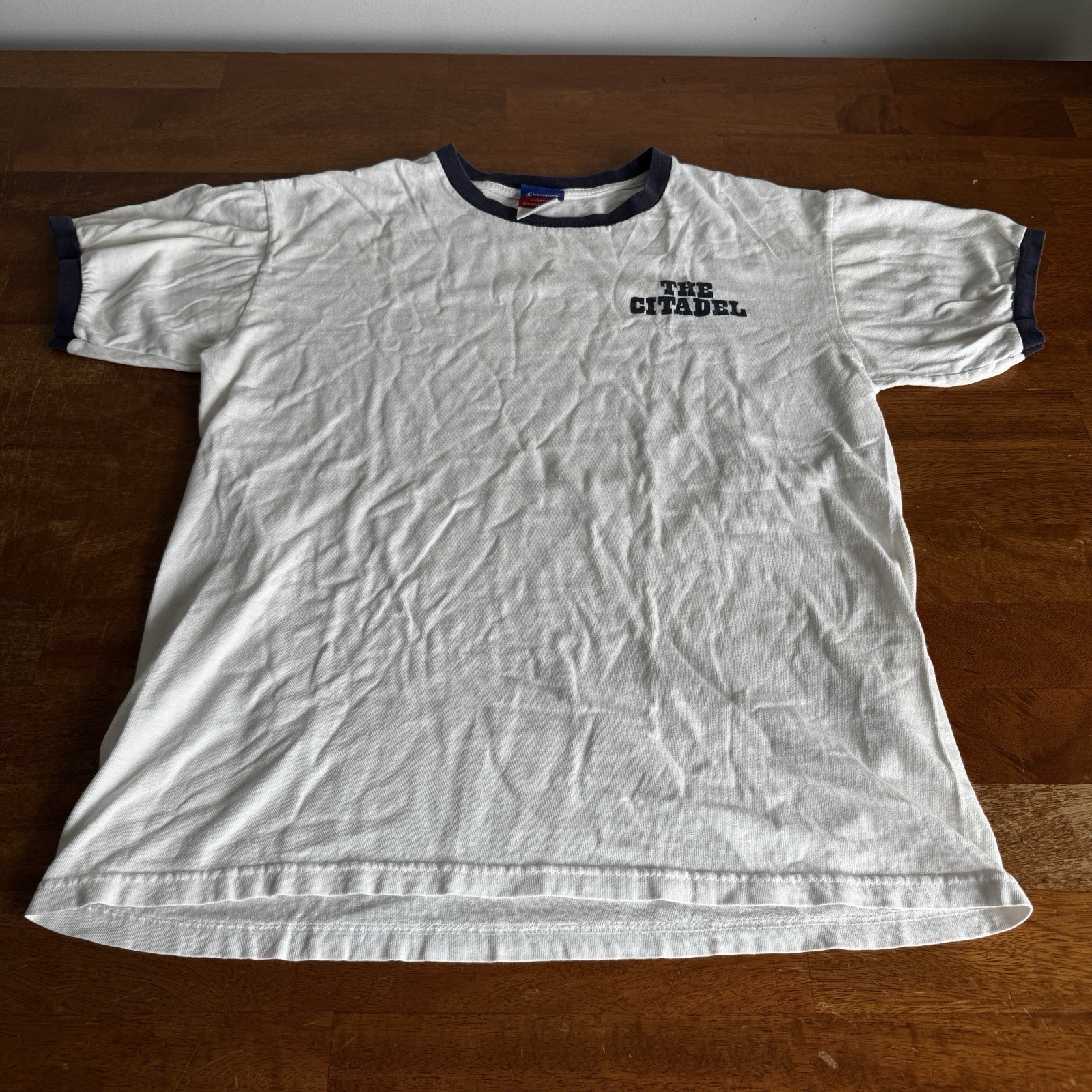 Champion vintage citadel College T-shirt ringer Men