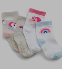 Baby GAP Rainbow Unicorn Socks 2-3 Years Girls A318
