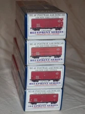 Branchline Blueprint 40' Postwar AAR Boxcar  New York Central NYC 4 Pack NEW HO