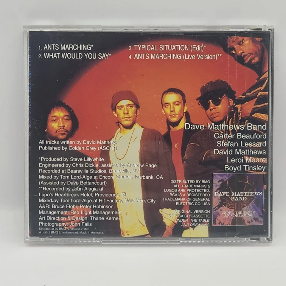 Dave Matthews Band DMB Ants Marching 4 Trak EP Recording Rock Music CD Australia Foto 2 de 3