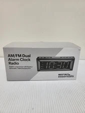 Best Buy Essentials BE-CLOPP3 Digital AM / FM Dual Alarm Clock - Black
