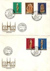 HUNGARY-1980. FDC  - Colorful Wooden Sculptures Cpl.Set  Mi:3420-3424