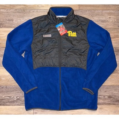 NWT Men's Columbia Pitt Panthers Basin Butte Fleece Full Zip Jacket- Small